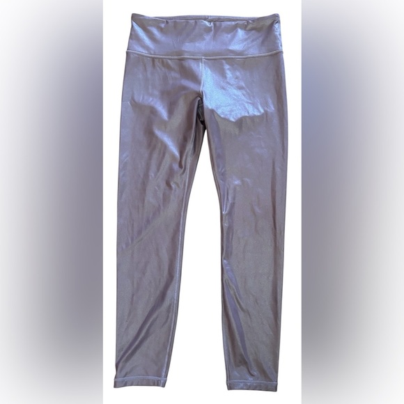 Athleta shimmery tights leggings in powervita for women Sz medium activewear - Picture 3 of 8